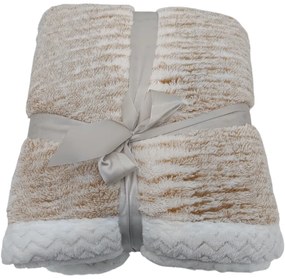 Pătură din lână Mramor bej, 150 x 200 cm