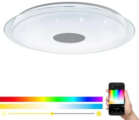 Eglo 32344 - Plafonieră LED RGBW dimerizabilă LANCIANO-C LED/53W/230V + telecomandă