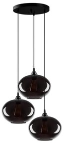 Lustră pe cablu SMOKED 3xE27/40W/230V