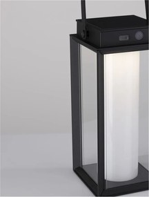 Lampa LED solara portabila iluminat exterior decorativ VERHAAL negru