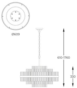 Lustra suspendata design deosebit CONSTANTINOPLE 60cm