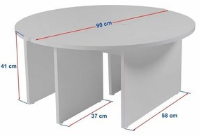 Măsuță de conferință Moira Walnut