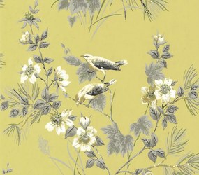 Tapet Rosemore, Yellow Luxury Bird, 1838 Wallcoverings, 5.3mp / rola