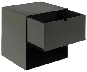 Noptieră cu posibilitate de montare pe perete BEKIM negru