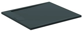 Cadita de dus dreptunghiulara Ideal Standard i.life Ultra Flat S negru intens 100x90 cm