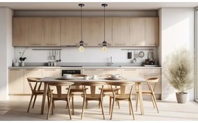 Lustră pe cablu FALCO 1xE27/60W/230V d. 20 cm bej