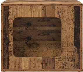 vidaXL Casa pentru pisici Lemn vechi 51 x 30 x 42,5 cm Lemn compozit