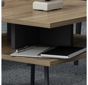 Set mobilier birou Ironman (antracit + Stejar) . 1102197