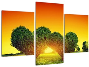 Tablou - Inima în coroanele copacilor (90x60 cm)