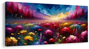 Tablou pajiște cu flori