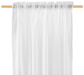 Perdea elegantă culoarea albă pentru ferestre de 280 cm