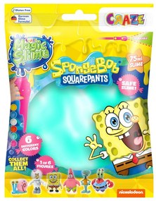 SLIME MAGIC DIVERSE CULORI IN PUNGUTA 75ML CU SURPRIZA FIGURINA SPONGEBOB - CRAZE (CRZ52754)