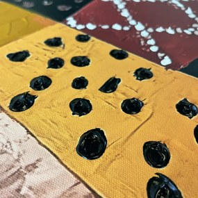 Tablou cu detalii pictate manual 70x100 cm Mae – Styler