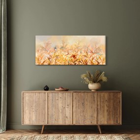 Tablou - Frunze în culori de toamnă, pictură în ulei (120x50 cm)