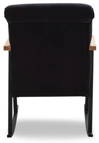 Fotoliu balansoar LUNI negru