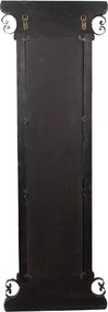 Oglinda de perete, albastra, din lemn, aspect vintage, 45x4x131 cm
