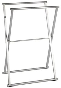 WENKO 22476100 - Suport pentru prosoape LAVA 53,5x80,5 cm oțel inoxidabil/argintiu