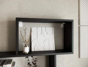 Raft lemn masiv Shellf - Black