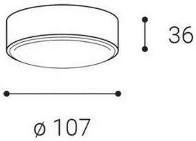Plafonieră LED LED2 ROLO LED/6W/230V IP65 antracit