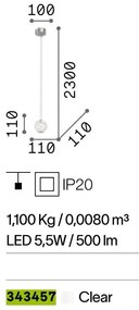 Lustra, Pendul LED design modern Diamond SP1