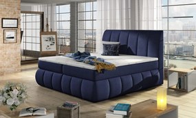 Pat boxspring, tapitat, 160X200 cm, Vincenzo 162, Eltap (Culoare: Gri)