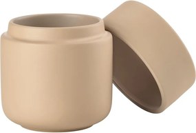 Organizator de baie bej pentru dischete demachiante din gresie ceramică Ume – Zone