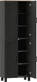 Homcom Dulap Bucatarie Alb – 5 Rafturi | Aosom Romania