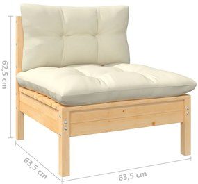 Set mobilier de gradina Culoare crem, VAZUL