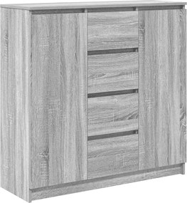 vidaXL Bufetă cu sertare Gri Sonoma 100,5x35x98,5 cm Lemn prelucrat