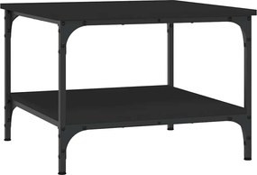 vidaXL Măsuță de cafea, negru, 55x55x40 cm, lemn prelucrat