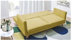 Canapea extensibilă Bobochic Paris Triplo, galben