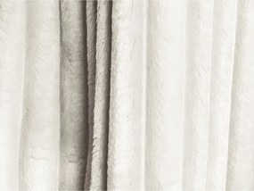 Canapea crem extensibilă/cu spațiu de depozitare cu tapițerie din catifea reiată 252 cm Kona – Makamii