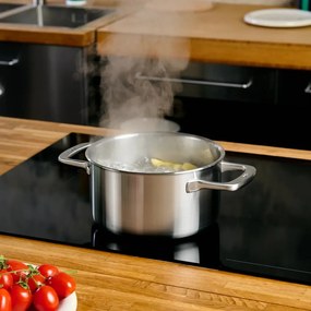 Cratiță cu capac din oțel inoxidabil 4 l adecvată pentru plita cu inducție Lucca 3.0 – FABINI