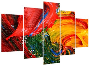 Tablou - Abstractizare albăstrire cu o perie (150x105 cm)