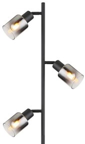 Lampadar, lampa de podea design modern Hubertus negru