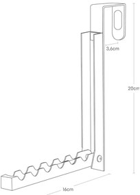 Cuier suspendat YAMAZAKI Mito, alb