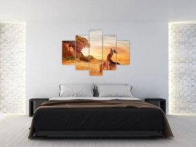 Tablou Girafe în Africa (150x105 cm)