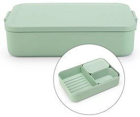 Cutie pentru alimente Brabantia Make&Take 1006291, 2 L, Cu separatoare, Inchidere etansa, Fara BPA, Verde