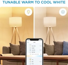 SET 2x bec LED dimabil WiZ ST64 E27/7W/230V 2000-5000K CRI 90 Wi-Fi + telecomandă