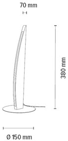 Spot-Light 7017404200000 - Lampă de birou LED dimabilă DUBAI LED/4W/230V, stejar