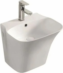 Lavoar suspendat Inter Ceramic dreptunghiular finisaj alb lucios 48 cm