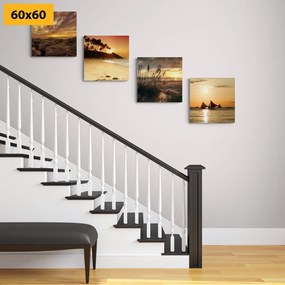 Set tablouri apus de soare magic la mare