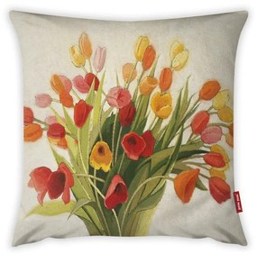 Față de pernă cu amestec din bumbac Vitaus Velero, 43 x 43 cm