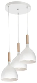 Lustră pe cablu NOAK WOOD 3xE27/60W/230V