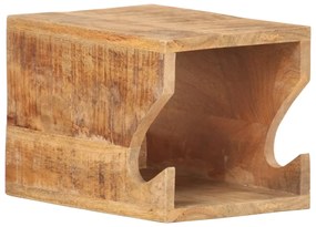 Suport bicicleta de perete, 35x25x25 cm, lemn masiv mango brut 1, Lemn masiv de mango nefinisat