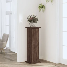 vidaXL Suport de plante, stejar maro, 33x33x100 cm, lemn prelucrat