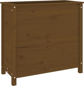 vidaXL Jardinieră de grădină, maro miere, 82,5x40x78 cm lemn masiv pin