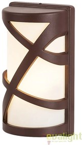 Aplica de perete cu protectie IP54 de exterior, finisaj maro, Durango 8766 RX