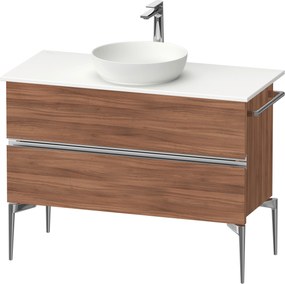 Duravit Sivida dulap 104.5x47.5x54.8 cm sub chiuveta pe perete nucă-crom SV4659010790000