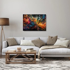 Tablou pe sticlă - Abstracția culorilor II. (70x50 cm)